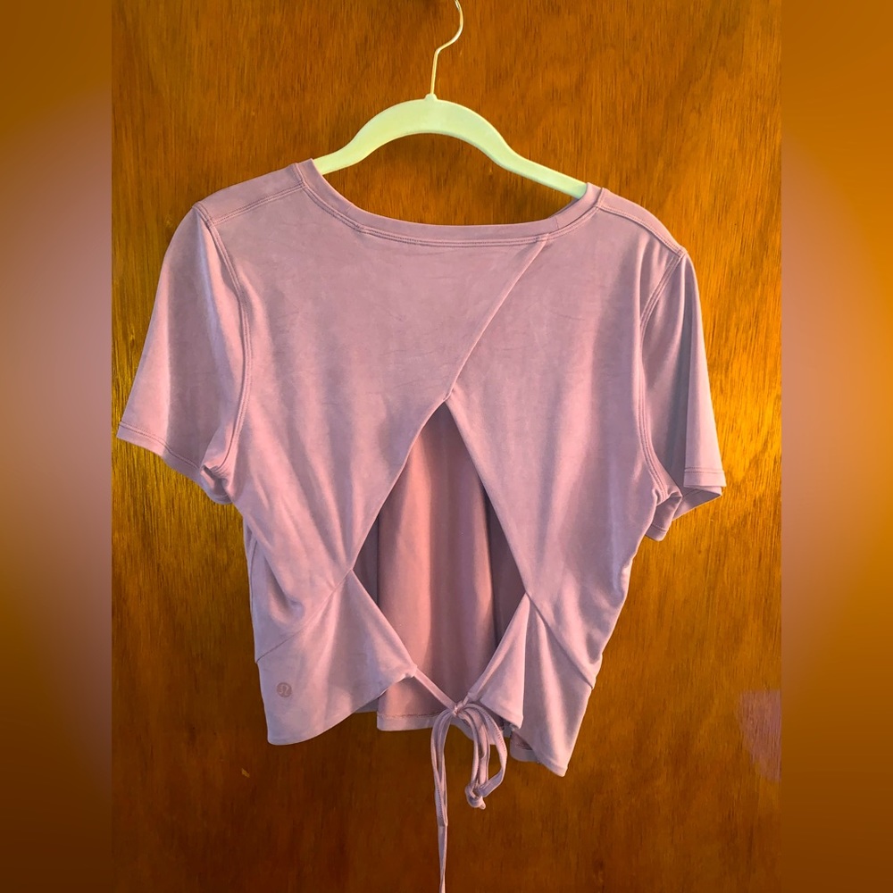 Lululemon softstreme open back tie top